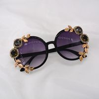 New Trendy Korean Ladies Diamond Crystal Sunglasses Wholesale sku image 1