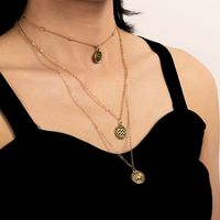 Mode Einfache Legierung Mehrstufige Mehrschichtige Halskette main image 1