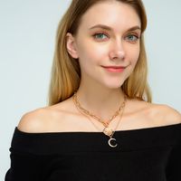 Fashion  Alloy Moon Women's Necklace Clavicle Chain main image 3
