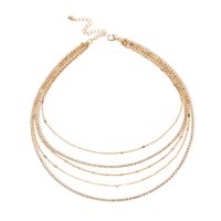 Fashion Ethnic  Simple Multi-layer Necklace Short Clavicle Chain main image 6