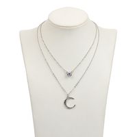 Hot-selling  Moon Pendant Multilayer Necklace Wholesale main image 5