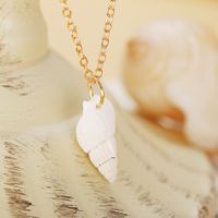 New Fashion Conch Pendant Clavicle Chain Creative Simple Golden Necklace main image 4