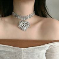 Fashion Love Rhinestone  Chocker Necklace Wholesale main image 1