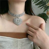 Fashion Love Rhinestone  Chocker Necklace Wholesale main image 3