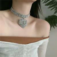 Fashion Love Rhinestone  Chocker Necklace Wholesale main image 4