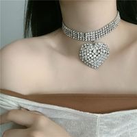 Fashion Love Rhinestone  Chocker Necklace Wholesale main image 5