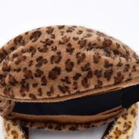 Autumn New Plush Print Women's Korean Mink Wide-sided Leopard Print Headband main image 4