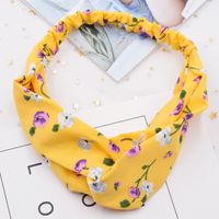 Koreanische Kleine Floral Gestreifte Kreuz Damen Gesichtswäsche Yoga Stirnband main image 5