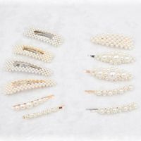 Korean Pearl Hairpin Bangs Headdress Pearl Side Clip Wholesale main image 3