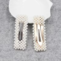 Korean Pearl Hairpin Bangs Headdress Pearl Side Clip Wholesale main image 6