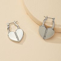 Fashion Love Small Lock Diamond Hot Selling Earrings Wholesale main image 3