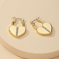 Fashion Love Small Lock Diamond Hot Selling Earrings Wholesale main image 6