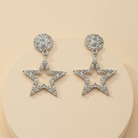 Fashion 1 Pair Of Metal Texture Five-star Hot Selling Earrings Wholesale main image 1