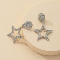 Fashion 1 Pair Of Metal Texture Five-star Hot Selling Earrings Wholesale main image 4