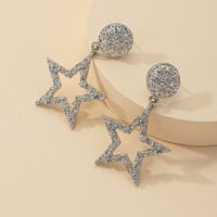 Fashion 1 Pair Of Metal Texture Five-star Hot Selling Earrings Wholesale main image 6
