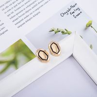 New Geometric Irregular Dripping Oil  Fashion Earrings main image 3
