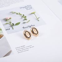 New Geometric Irregular Dripping Oil  Fashion Earrings main image 4