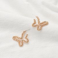 Hot Selling Simple Alloy Geometric Five-pointed Star Earrings Love Butterfly Earrings main image 5