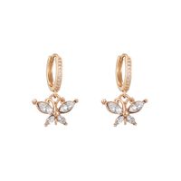 Simple Alloy Butterfly Earrings  Wholesale main image 1
