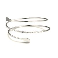 Best Selling Geometric Metal Arm Ring Leaf Bracelet Set Wholesale main image 3
