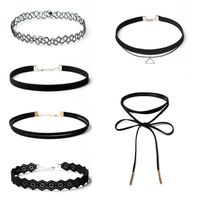 Fashion Gothic Lolita Choker Collar Necklace Set sku image 3