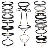 Fashion Gothic Lolita Choker Collar Necklace Set sku image 12