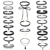 Fashion Gothic Lolita Choker Collar Necklace Set sku image 13