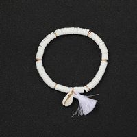 Fashion Ethnic Shell Tassel Bracelet All-match Color Soft Clay Bracelet sku image 1
