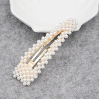 Korean Pearl Hairpin Bangs Headdress Pearl Side Clip Wholesale sku image 11