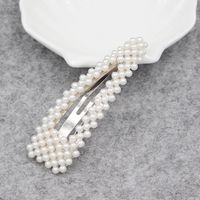 Korean Pearl Hairpin Bangs Headdress Pearl Side Clip Wholesale sku image 12