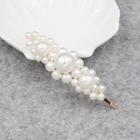 Korean Pearl Hairpin Bangs Headdress Pearl Side Clip Wholesale sku image 6