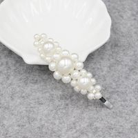 Korean Pearl Hairpin Bangs Headdress Pearl Side Clip Wholesale sku image 7