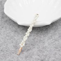 Korean Pearl Hairpin Bangs Headdress Pearl Side Clip Wholesale sku image 3
