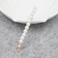 Korean Pearl Hairpin Bangs Headdress Pearl Side Clip Wholesale sku image 2