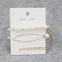Korean Pearl Hairpin Bangs Headdress Pearl Side Clip Wholesale sku image 15