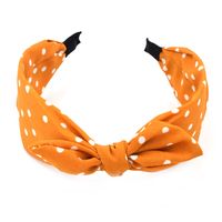 New Broadside Polka Dot Polka Dot Bow Tie Women's Simple Fabric Knotted Hair Accessories sku image 1