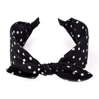 New Broadside Polka Dot Polka Dot Bow Tie Women's Simple Fabric Knotted Hair Accessories sku image 3