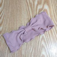 Korean Wide-brimmed Knitting Woolen Fashion Bow Retro Candy-colored Headband For Ladies sku image 5