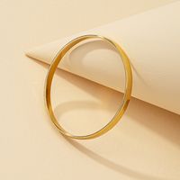 Simple Style Geometric Alloy Plating No Inlaid Unisex Bracelets sku image 1