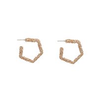 Hot Selling Simple Alloy Geometric Five-pointed Star Earrings Love Butterfly Earrings sku image 3