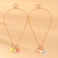 New Acrylic Girl Cute Star  Necklace  Set Wholesale main image 2