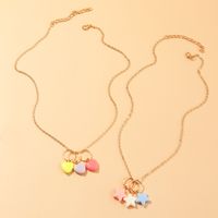 New Acrylic Girl Cute Star  Necklace  Set Wholesale main image 3