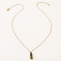 Korean Cute Hand-woven Bee Rice Bead Pendant Necklace Jewelry Wholesale main image 5