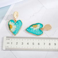 Koreanische Silbernadel Getrocknete Blume Liebe Perle Chrysanthemen Ohrringe Großhandel main image 6