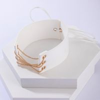 New Fashion Alloy Chain Bow Knot Ethnic Style Necklace Clavicle Chain For Women Wholesale main image 4