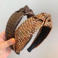 Koreanische Schlangenhaut Muster Mode Haarband Bogen Breitkrempige Stirnband Großhandel main image 5