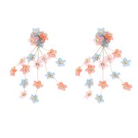 Übertriebene Geometrische Schmetterlingstropfen Transparente Krallenkette Diamantohrringe Für Frauen Großhandel main image 3