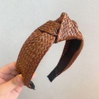 Koreanische Schlangenhaut Muster Mode Haarband Bogen Breitkrempige Stirnband Großhandel sku image 2