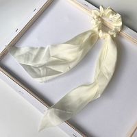 Korean Pure Color Fabric Bow Ribbon Hair Rope Simple Hair Ring Headdress Wholesale sku image 5