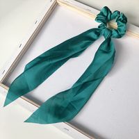 Korean Pure Color Fabric Bow Ribbon Hair Rope Simple Hair Ring Headdress Wholesale sku image 8